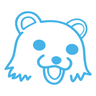 Pedo Bear Decal (Baby Blue)